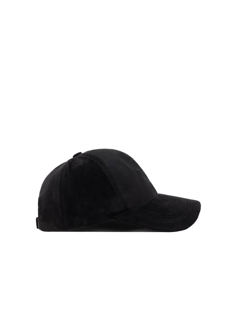 Casquette daim à détail